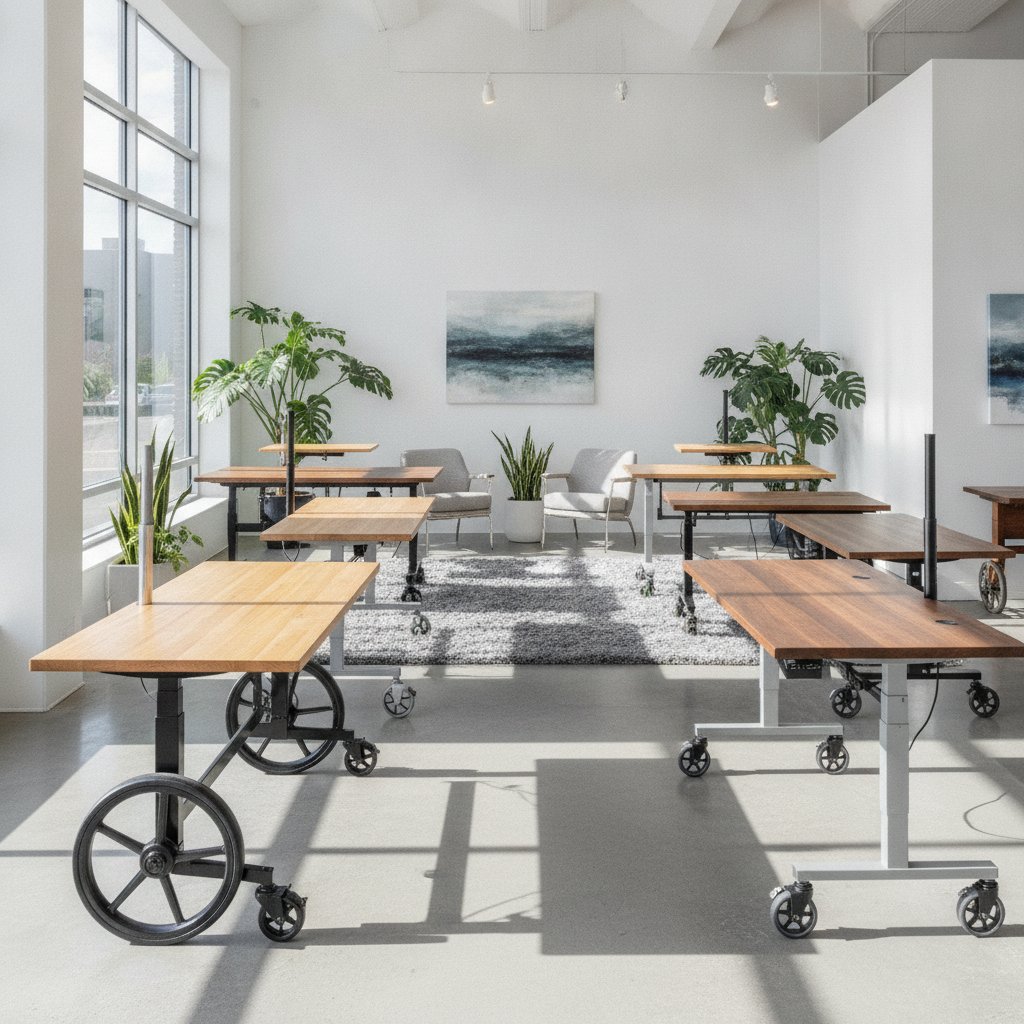 Custom mobile desk manufacturing process